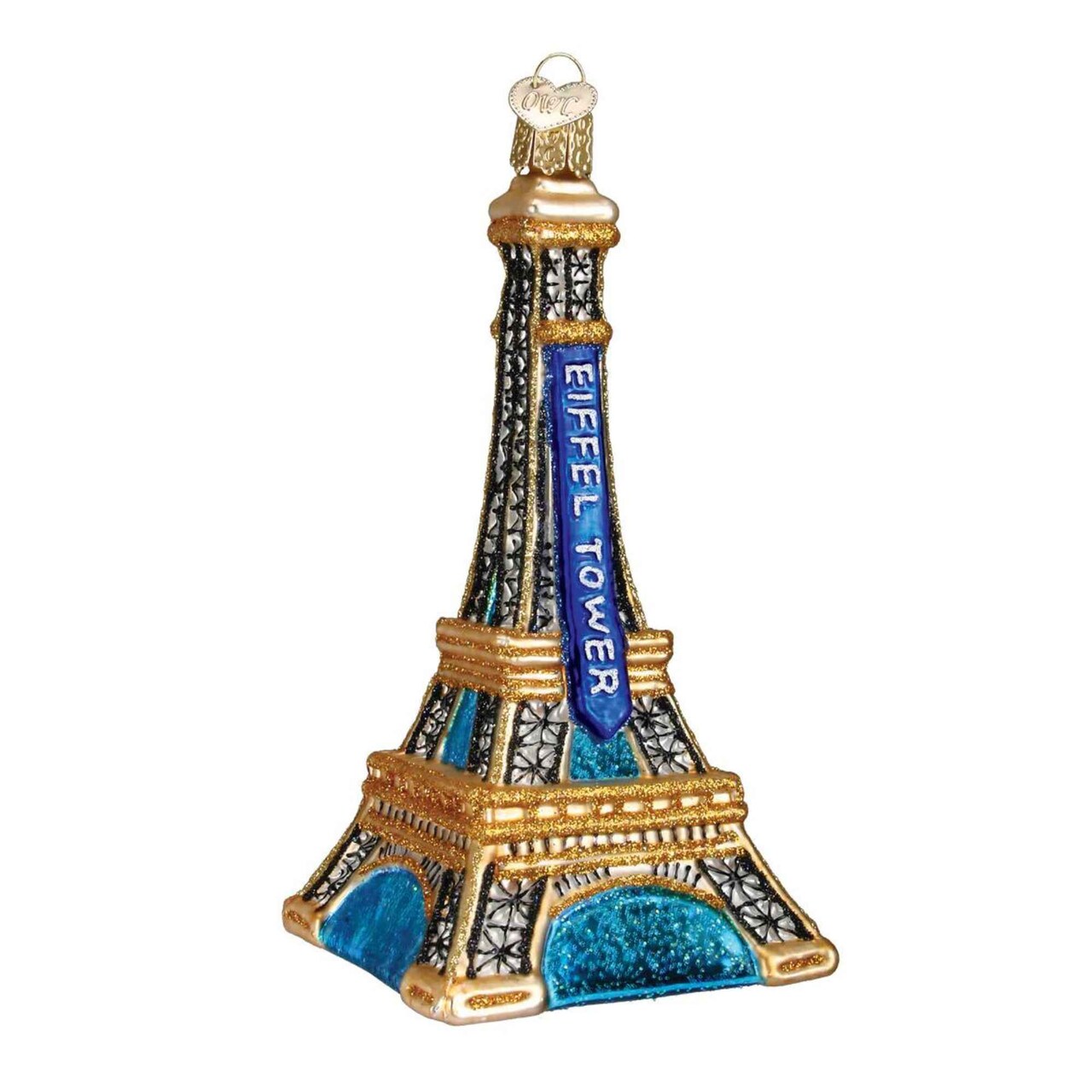 Old World Christmas 5.0 Inch Eiffel Tower Christmas Tree Ornament , Ornament France Paris